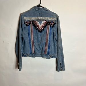 Beautiful jean jacket with embroidery